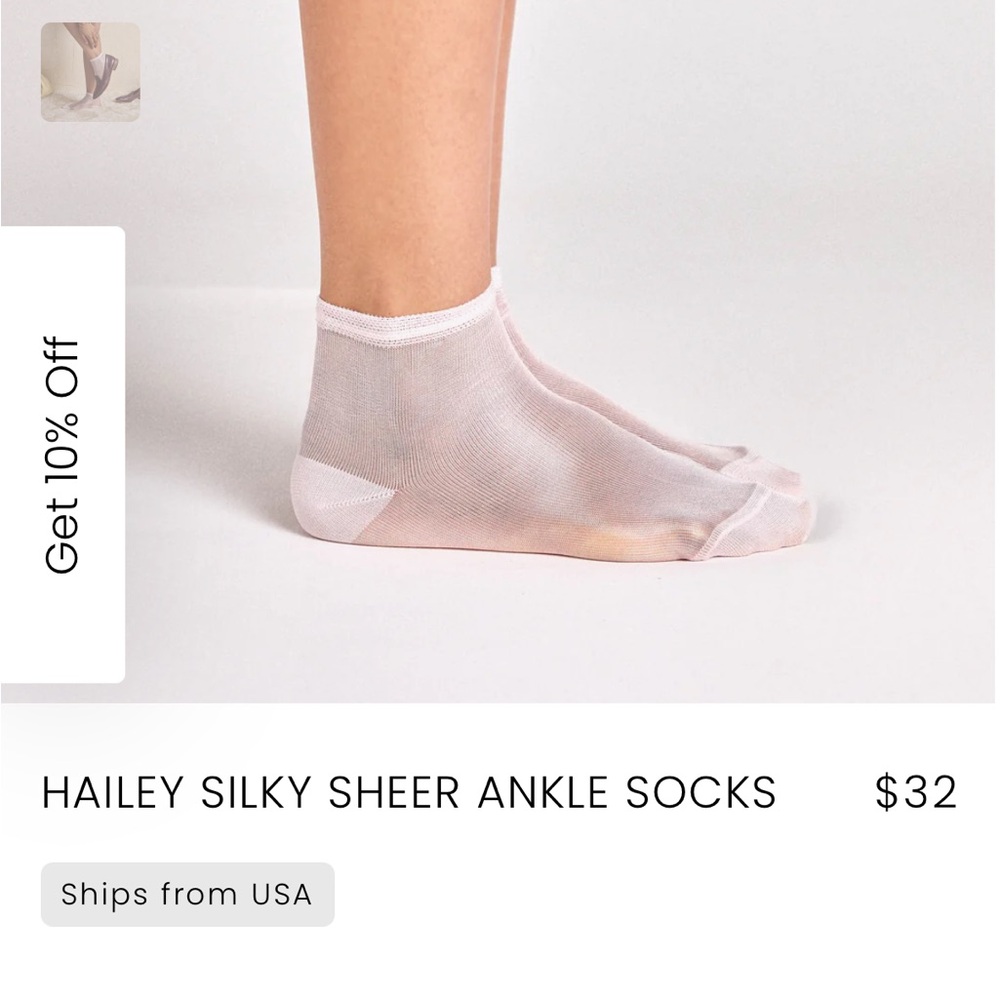 Stems Sheer Socks *Sold together*
